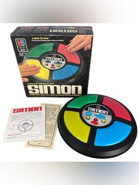 Vintage Milton Bradley 1978 Simon Says Game 4850 Original Box Tested & Works